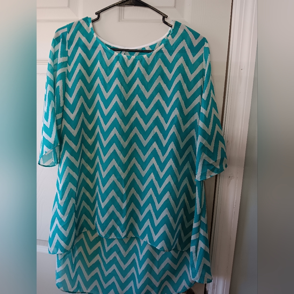 Emma rose size large sheer top